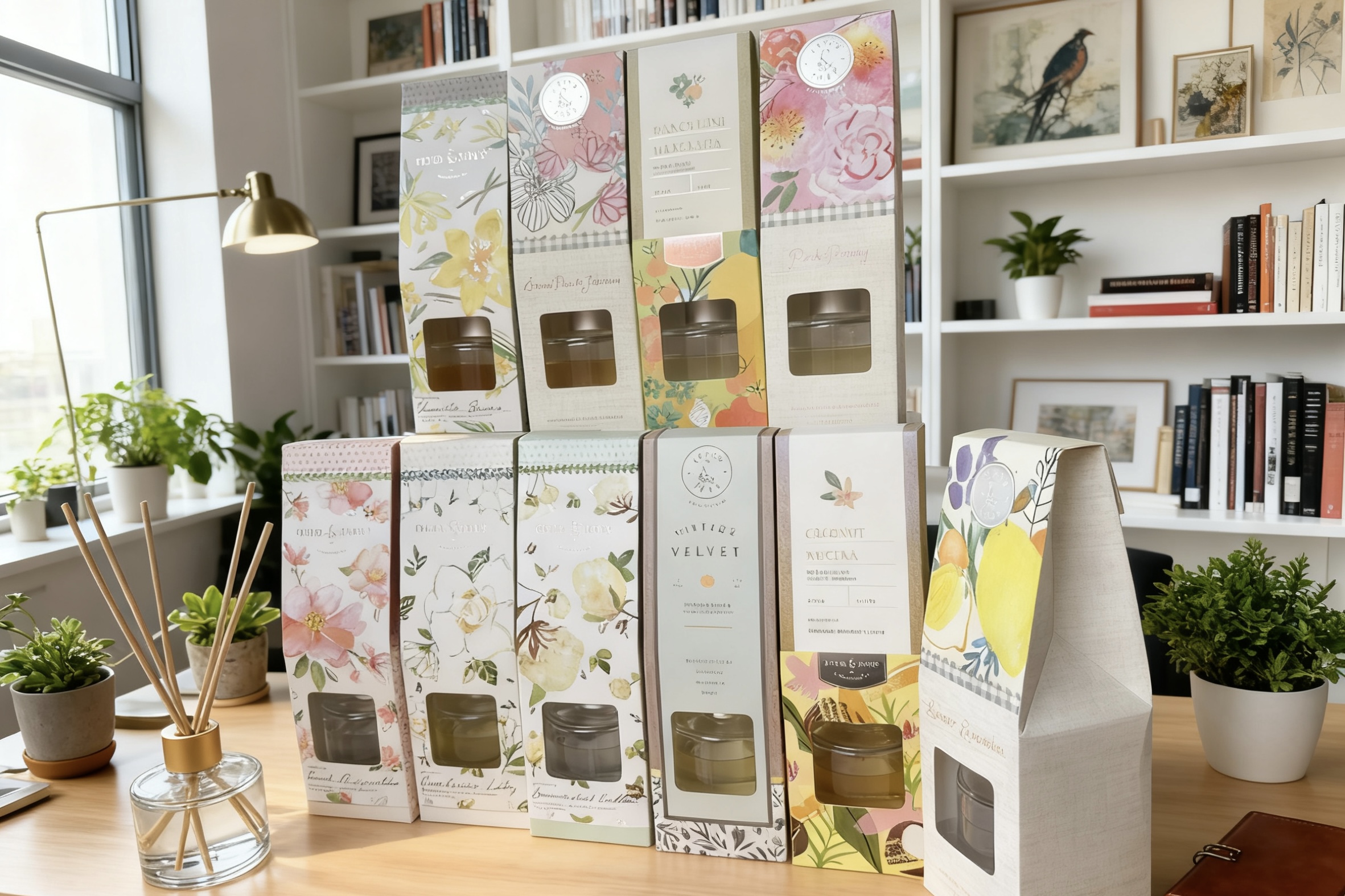 Diffuser Set - Envelope Box with Multiple Scent Choices Lg - 100ml (1)